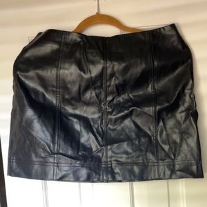 Wild Fable Faux Leather Mini Skirt